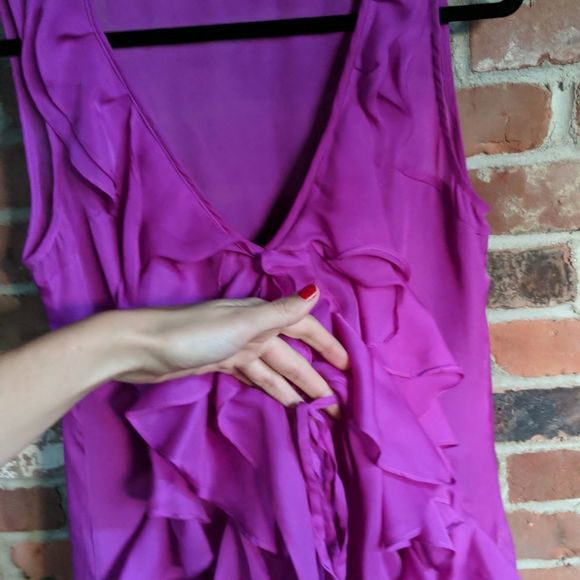 NWOT Ark & Co Ruffle Cocktail Dress sz L - Picture 4 of 7